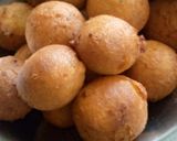 A picture of step 3 of Irish potatoes buns.