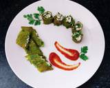 Stuffed palak moong cheela recipe step 3 photo