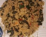 A picture of step 5 of Dambun shinkafa.