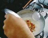 A picture of step 2 of CREAMY Cheese Pasta 🍝/ Sweet corn kernels pasta 🤤.