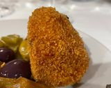 Foto del paso 11 de la receta: Croquetas Variadas, cecina, jamón ibérico, pollo, calçots y de chistorra con huevo frito😜😜😜😜