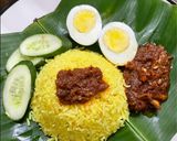 Gambar langkah 8 resipi Nasi Lemak Kuning Utara 🇲🇾.