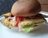 Foto del paso 7 de la receta: Sándwich🍆🥪 con salsa de ajo🌰
