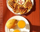 A picture of step 15 of Pizza waffles.