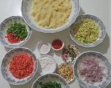 A picture of step 1 of Vegetable Kofta with chapati.
