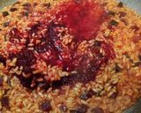Foto del passaggio 3 della ricetta Risotto alla barbabietola su fonduta di stracchino
