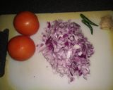 A picture of step 2 of Baigan Ka bharta.