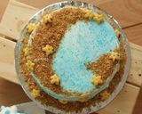 Foto langkah ke 16 dari resep Tutorial Menghias Kue Tema “Pantai” dengan Buttercream (Simple Decor).