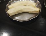 A picture of step 5 of Raw Banana Chips waffers.