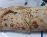 A picture of step 8 of Omlate, Roti,Sendwich.