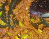 A picture of step 8 of Maghaz Masala or Brain Masala.