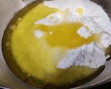 A picture of step 1 of Eggless Chocolate cake with multi grain flour.