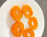 A picture of step 3 of Chettinad Special Spicy Murukku.
