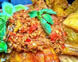 Foto langkah ke 5 dari resep Sambal Geprek Kacang Mede.