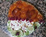 Foto del paso 5 de la receta: Tarta de queso con durazno y lima