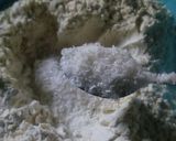 A picture of step 1 of Soft coconut chapati.