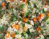 Foto del paso 4 de la receta: Arroz verde vegano de mi Mamá