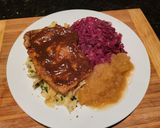 A picture of step 9 of Jager-Schnitzel.