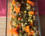 Édesburgonya hagymás-petrezselymes mártással (vegán) recept fázis 6 fotója