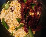 A picture of step 1 of Sesame rice.
