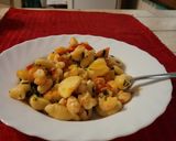 Foto del passaggio 6 della ricetta Gnocchi con pomodori e gamberetti🍅🦐