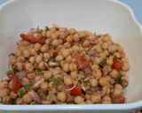 A picture of step 4 of Chana chat.