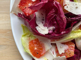 Blood orange and bitter leaf salad