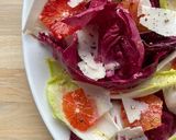 A picture of step 3 of Blood orange and bitter leaf salad.