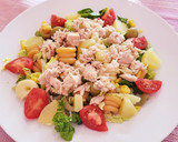 Foto del paso 7 de la receta: Ensalada de pasta con piña, atún y más ingredientes