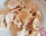 Une image de l'étape 8 de Tortellis à la crème de parmesan.