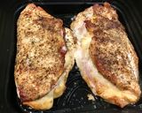 Sonkával-sajttal töltött csirkemell recept fázis 2 fotója