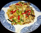 Foto langkah ke 8 dari resep Tumis Ikan Kembung Saus Tiram Jamur Tiram.
