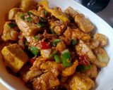 Foto langkah ke 4 dari resep Oseng tahu telur.