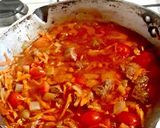 A picture of step 2 of Shredded Beef with Potatoes 🥔.