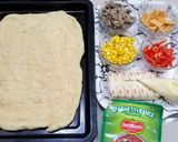 Foto langkah ke 5 dari resep Beef Corn Cheese Pizza 🍕.