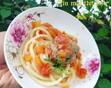 Hình bước làm 4 của món Meatball Spaghetti#teamtrees 🌟🌳