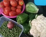 A picture of step 1 of Pavbhaji.
