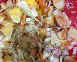 A picture of step 2 of Russian Salad.