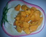 A picture of step 1 of Mango-banana smoothie# season ingredients contest #.