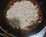 A picture of step 2 of Peri Peri masala oats.