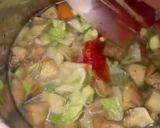 A picture of step 3 of Fresh Minestrone with Tubettini and Vegetable Purée from Scraps.