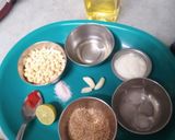 A picture of step 1 of Instant Sattu Hummus--Indian Style.