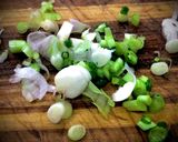 Hình bước làm 1 của món Canh Rau Tập Tàng Nấu Tôm