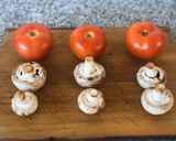 Foto del paso 1 de la receta: Tomates y Champiñones relleno a la parrilla 🍅🍄