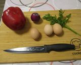 Paprikás 🌶️ hagymás 🧅tojáskarika 🍳 recept fázis 1 fotója