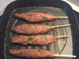 Kebab y baba ganoush