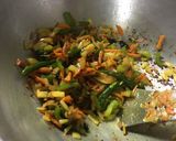 A picture of step 3 of Vegetable Kanda Poha.