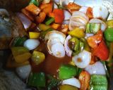 A picture of step 4 of Restaurant style cheese chilli.
