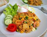 Foto langkah ke 4 dari resep Nasi Goreng Udang.