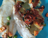 Foto del paso 5 de la receta: Merluza con verduras de estación al horno